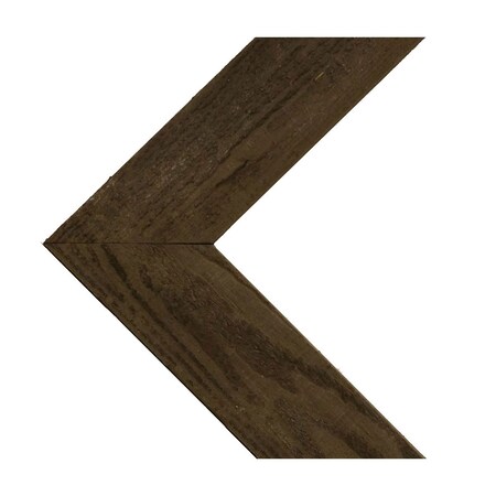 11"W x 12"H x 3/4"D Vintage Farmhouse 3 1/2" Chevron, Barnwood Decor Collection, Reclaimed Grey